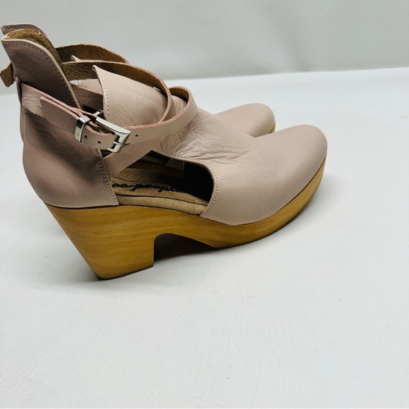 Free people women’s cedar clogs pink ankle straps size 40 nwot size 9 - Picture 6 of 11